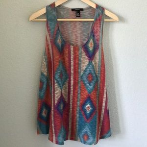 Forever21 Aztec woven tank size L
